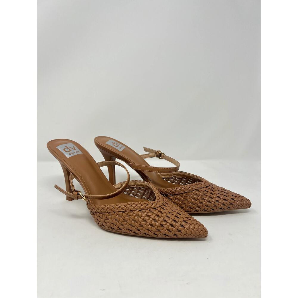 DV Dolce Vita Women's 9M Geanie Woven Toffee Heels - Picture 6 of 9